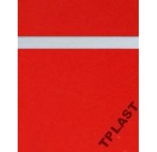 Laminat grawerski TPLAST 1200 mm x 600 mm gr. 1,35 mm CZERWONO-BIAŁY  - PAKIET  4 szt.