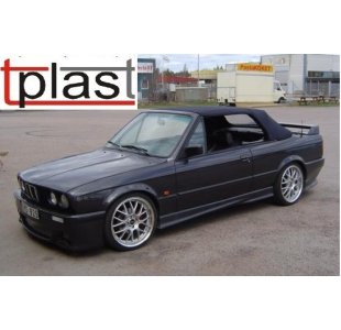 Szyba cabrio miękka o wymiarach 52 x 115 cm do BMW E30 CABRIO (SSC006)