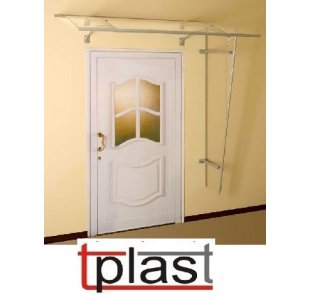 Daszek jednospadowy-modułowy wymiary: 180 cm x 90 cm x 35 cm opal z plexi (PMMA) (BDJ034)