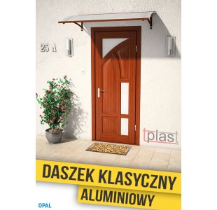 Daszek nad drzwi jednospadowy klasyczny ALUMINIOWY 150x100cm