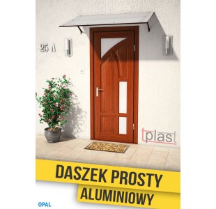 Daszek nad drzwi prosty, ALUMINIOWY 120x100cm