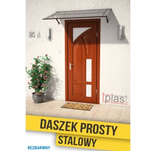 Daszek nad drzwi prosty, Stalowy 160x90cm
