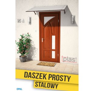 Daszek nad drzwi prosty, Stalowy 160x90cm