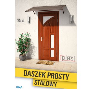 Daszek nad drzwi prosty, Stalowy 120x90cm