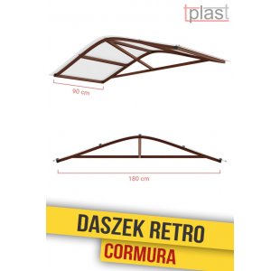 Daszek nad drzwi retro Cormura 180x90cm