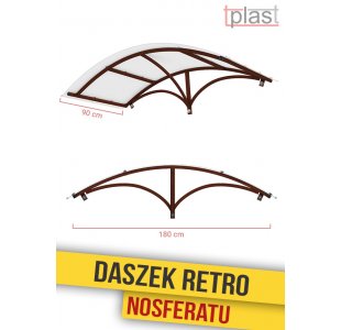 Daszek nad drzwi retro Nosferatu 180x90cm