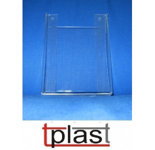 Kieszeń akryliczna na wiele ulotek KA1 do przykręcenia 1/3 A4 DL PION (RSX033)