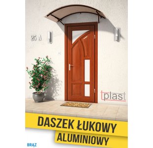 Daszek nad drzwi łukowy ALUMINIOWY 160x120cm