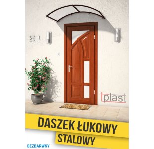 Daszek nad drzwi łukowy STALOWY 200x90cm