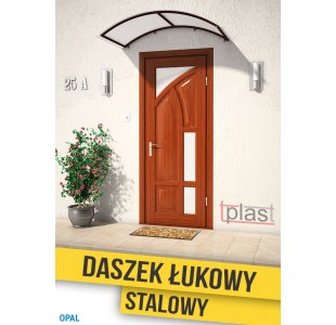 Daszek nad drzwi łukowy STALOWY 180x90cm