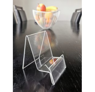 Stojak pod smartfon, telefon z dodatkowym miejscem na opis lub cenę 50szt wymiary: 85 x 60 x 85 mm PION (T0060S)