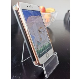 Stojak pod smartfon, telefon z dodatkowym miejscem na opis lub cenę 50szt wymiary: 85 x 60 x 85 mm PION (T0060S)