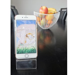 Stojak pod smartfon, telefon z dodatkowym miejscem na opis lub cenę 50szt wymiary: 85 x 60 x 85 mm PION (T0060S)