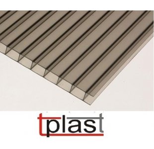 Poliwęglan 1 - komorowy gr. 10 mm x 2100 x 4000 brąz dymiony (PC10BR14)