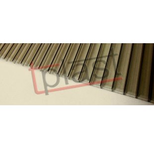 Poliwęglan 1 - komorowy gr. 10 mm x 2100 x 7000 brąz dymiony (PC10BR04)