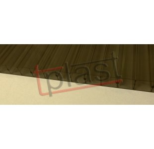 Poliwęglan 1 - komorowy gr. 10 mm x 2100 x 6000 brąz dymiony (PC10BR03) 