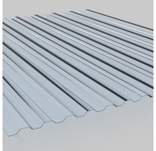 Poliwęglan lity, profilowany, bezbarwny, trapez 76/16, gr. 0,7 mm x 900 mm x3000 mm (T-76/16-BB3)