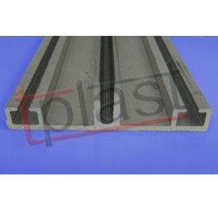 Profil D-01 aluminiowy dolny, długość 7m (POA007)