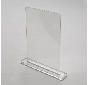 Stojak informacyjny A4 typ MENU z podstawką AKRYL PION plexi (RSM018)