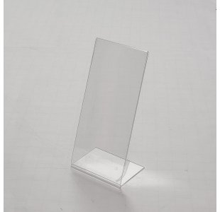 Stojak informacyjny typ "L" 1/3 A4 DL długoterminowy plexi S3 PION (RSL012)