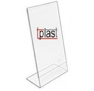 Stojak informacyjny typ "L" 1/3 A4 DL długoterminowy plexi S3 PION (RSL012)