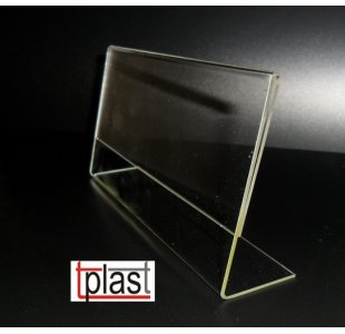 Stojak informacyjny typ "L" A6 długoterminowy plexi S4 POZIOM (RSL027)