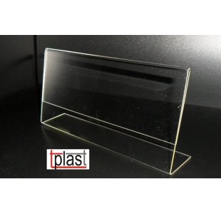 Stojak informacyjny typ "L" 1/3 A4 DL długoterminowy plexi S4 POZIOM (RSL028)