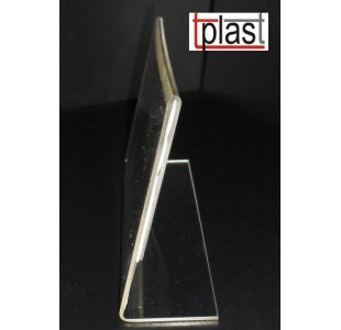 Stojak informacyjny typ "L" A6 długoterminowy plexi S4 POZIOM (RSL027)