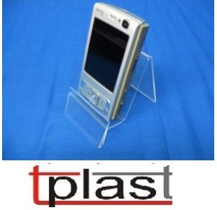 Stojak pod telefon z dodatkowym miejscem na opis lub cenę TO1 wymiary: 80 x 35 x 90 mm PION (RST005)