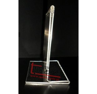 STOJAK typ T 10,5x15 cm A6 z plexi POZIOM menu długoterminowy (RSM030)