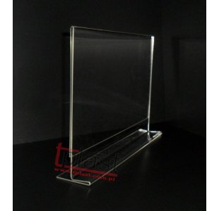 STOJAK typ T 21x29,7 cm A4 z plexi POZIOM menu długoterminowy (RSM032)