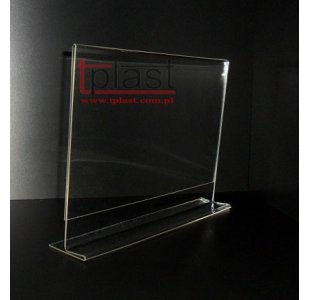 STOJAK typ T 21x29,7 cm A4 z plexi POZIOM menu długoterminowy (RSM032)
