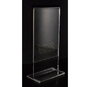 STOJAK typ T 9,9x21 cm 1/3 A4 (DL) z plexi PION menu długoterminowy (RSM028)